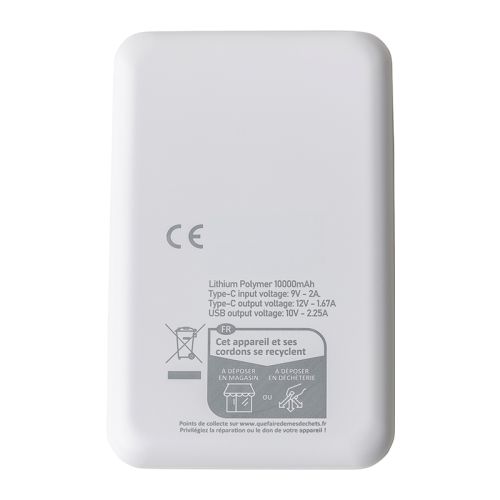 Batterie externe 10 000 mAh en ABS recyclé - image 3